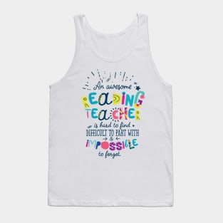 An Awesome Reading Teacher Gift Idea - Impossible to forget Tank Top